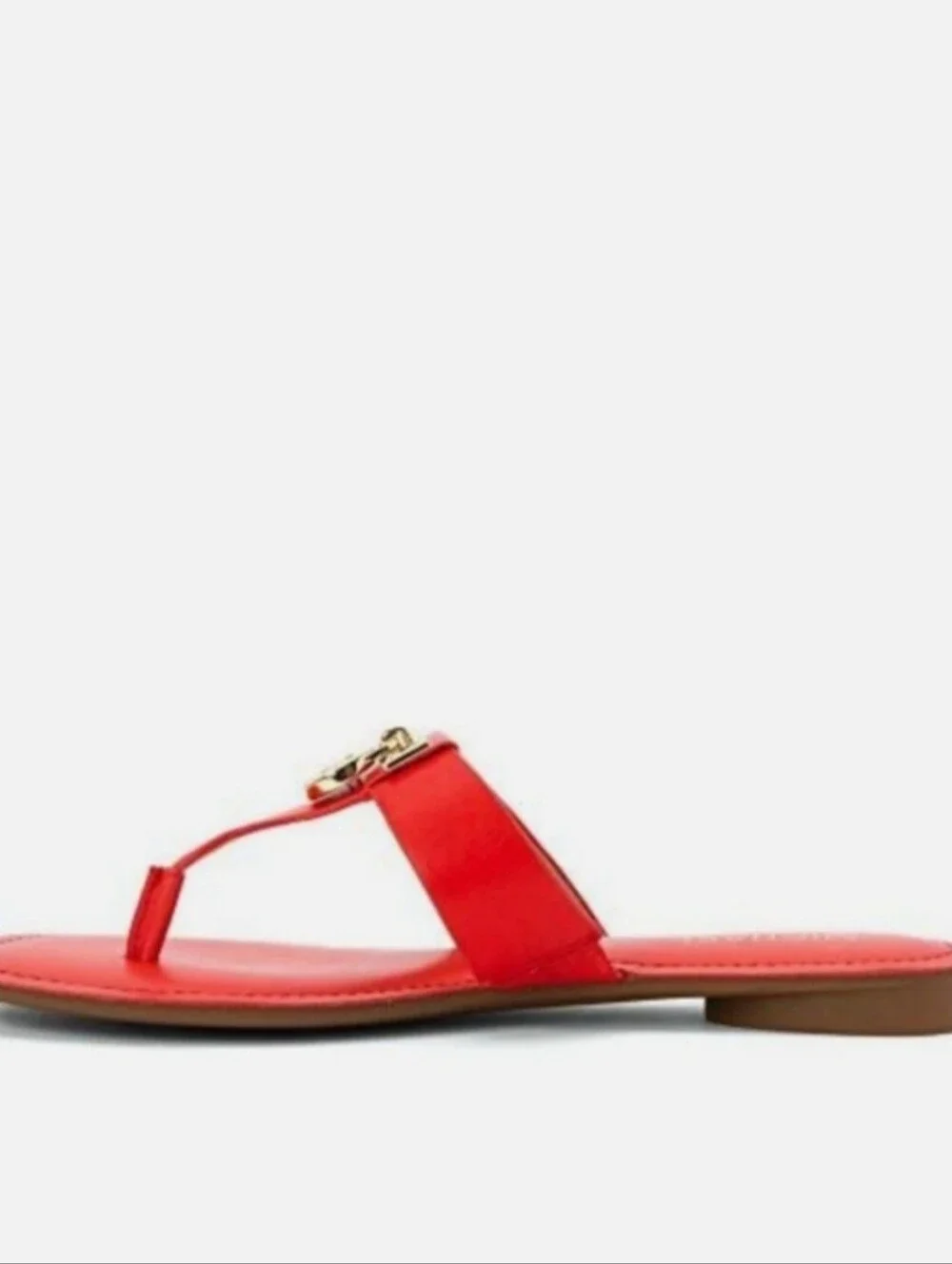 Michael Michael Kors Hamilton Flat Thong Leather Sandals Size 7.5M